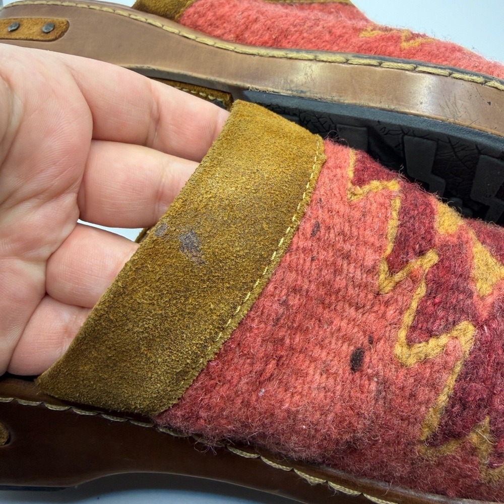 Born Bandy Blanket Clogs - Rust - Picture 6 of 10